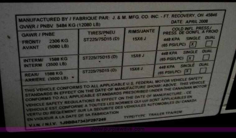 image for item C5958 2010 J&M Trail Blazer header trailer