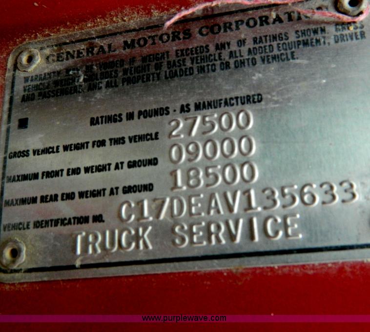 image for item D8743 1980 Chevrolet C70 dump truck