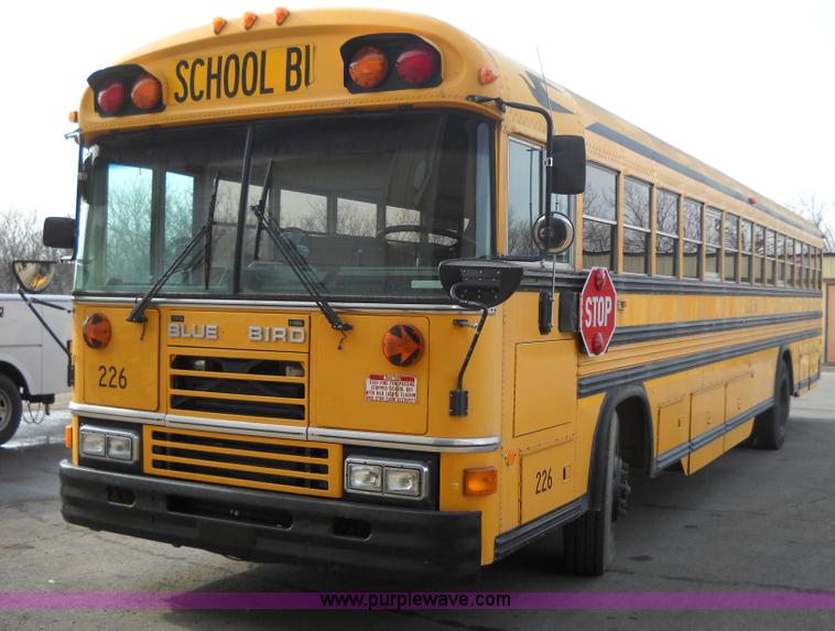 image for item A1843 1993 Blue Bird All American school bus