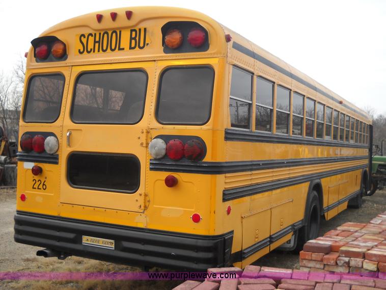 image for item A1843 1993 Blue Bird All American school bus
