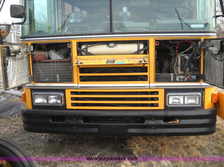 image for item A1843 1993 Blue Bird All American school bus