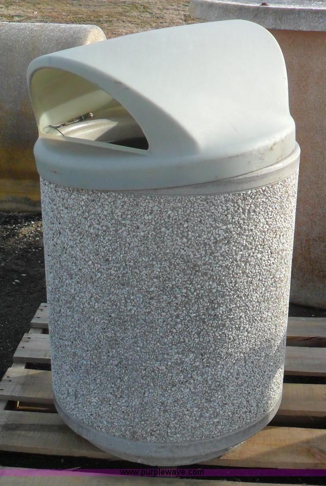 image for item A1946 (2) cast concrete trash cans