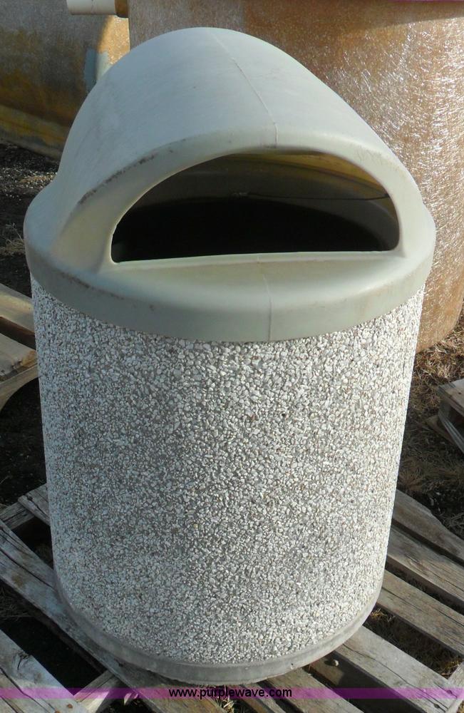 image for item A1946 (2) cast concrete trash cans