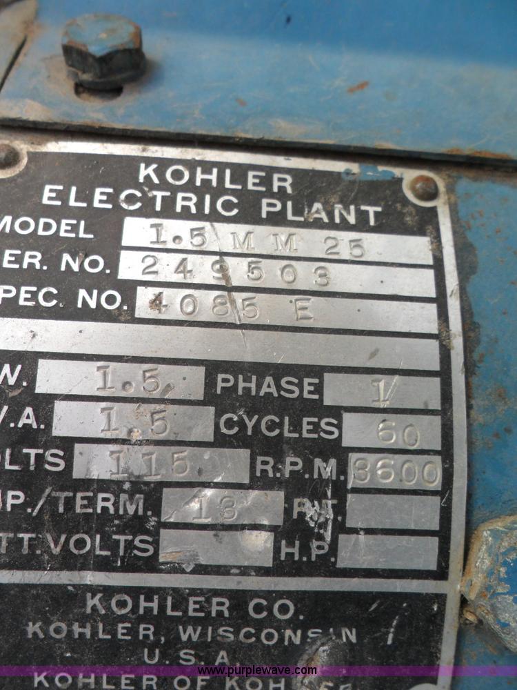 image for item A1951 Kohler generator