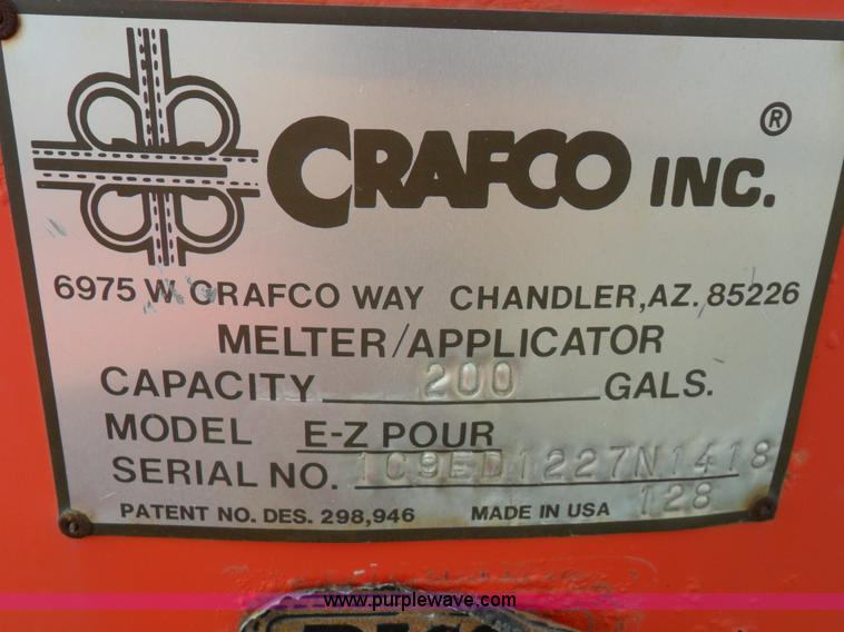 image for item A1968 Crafco EZ Pour melter applicator