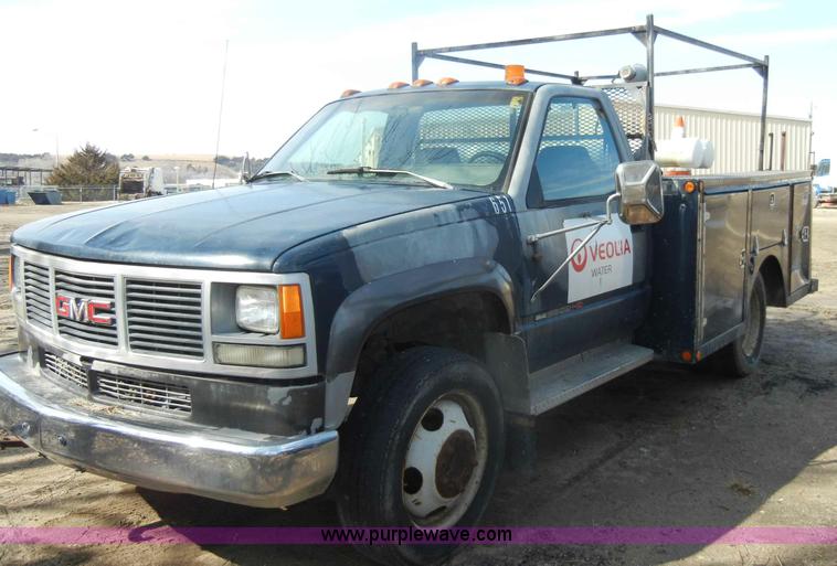 image for item A3491 1993 GMC Sierra C3500HD SL utility truck
