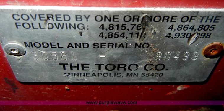 image for item A3497 Toro Grounds Master 580D mower