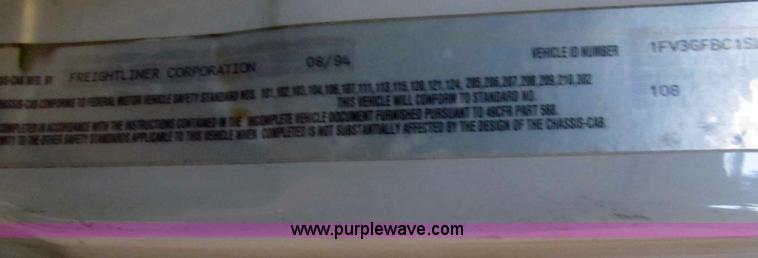 image for item A5419 1995 Freightliner FL60 rescue vehicle