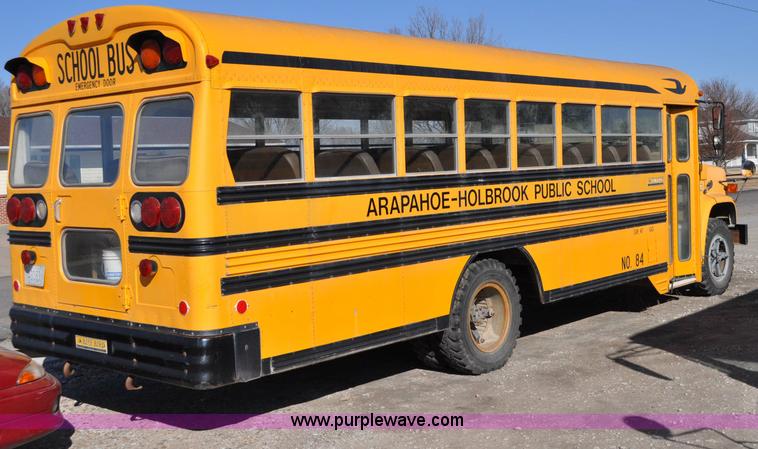 image for item A5844 1984 Chevrolet Bluebird C60 school bus