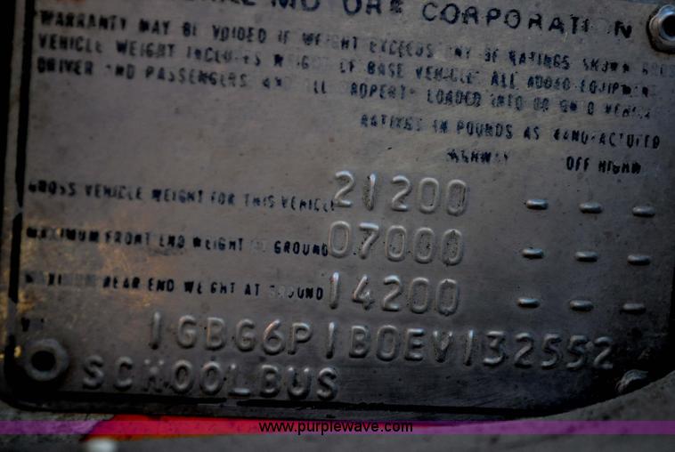 image for item A5844 1984 Chevrolet Bluebird C60 school bus