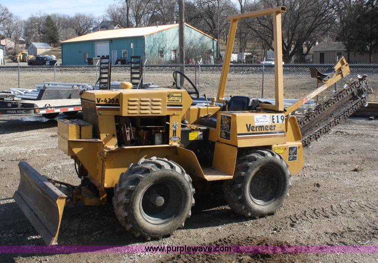 image for item A6962 Vermeer V-430A trencher