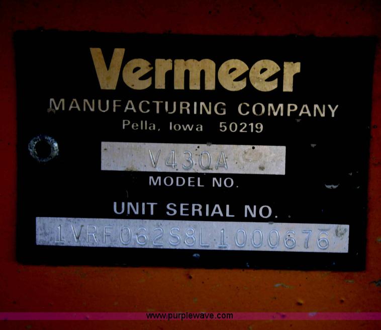 image for item A6962 Vermeer V-430A trencher