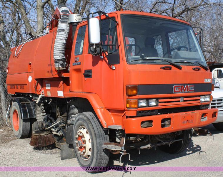 image for item A6963 1992 GMC W7000 street sweeper