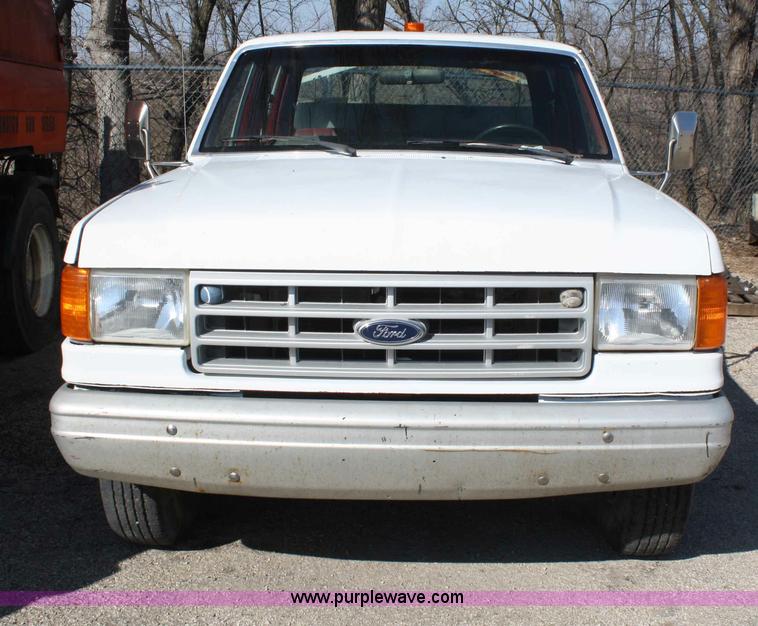 image for item A6964 1991 Ford F350 crew cab utility truck