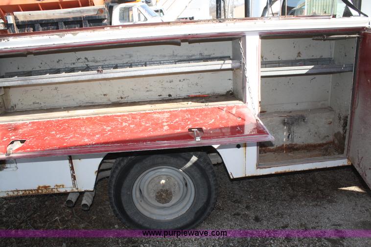 image for item A6964 1991 Ford F350 crew cab utility truck