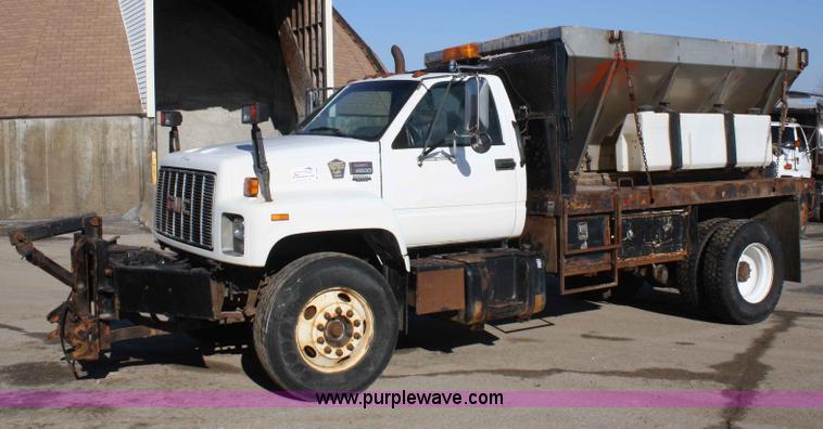 image for item A6986 2000 GMC C8500 flatbed truck