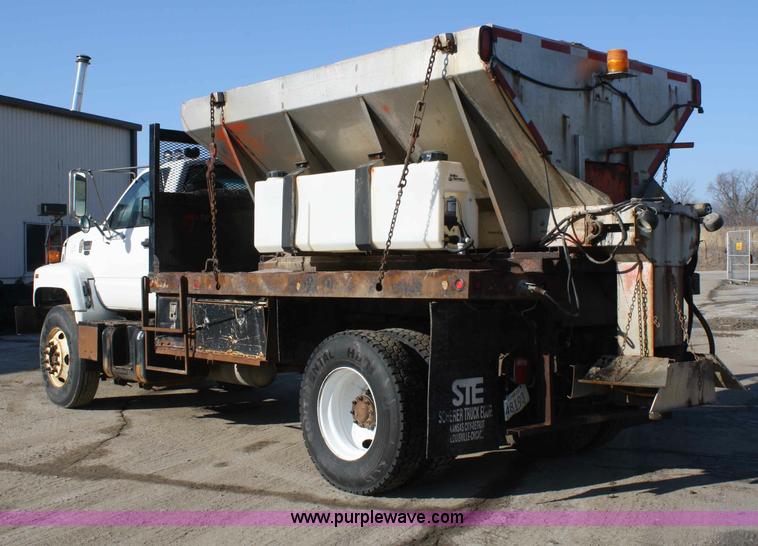 image for item A6986 2000 GMC C8500 flatbed truck