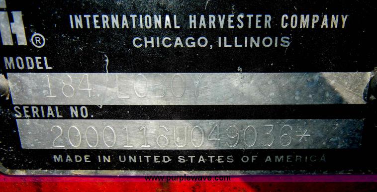 image for item C4026 International 184 tractor