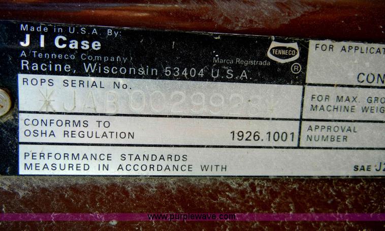 image for item C4125 1990 Case 580K backhoe