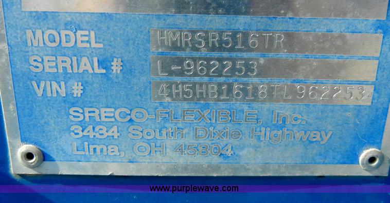 image for item C4126 1996 Sereco HMRSR516TP sewer rodder