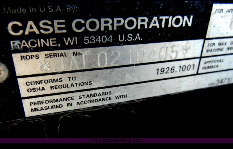 image for item C4132 1996 Case 1840 skid steer