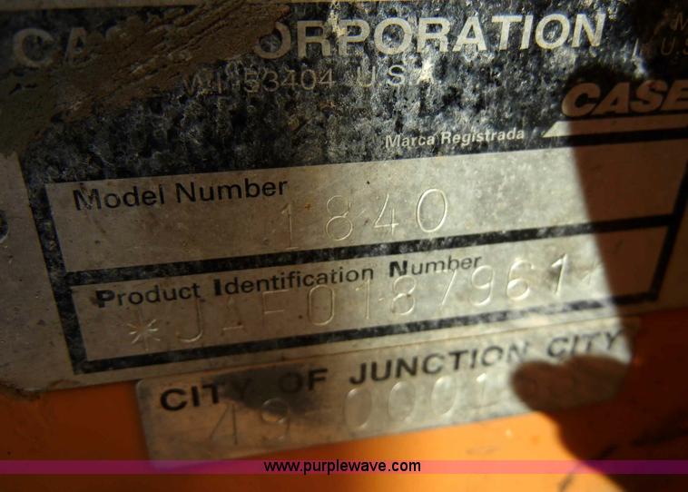 image for item C4132 1996 Case 1840 skid steer