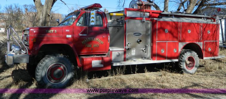 image for item D8738 1985 Chevrolet C70 firetruck