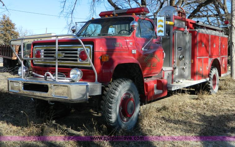 image for item D8738 1985 Chevrolet C70 firetruck