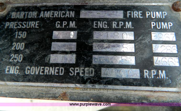 image for item D8745 1979 Ford F700 firetruck