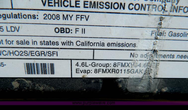 image for item D8856 2008 Ford Crown Victoria Police Interceptor