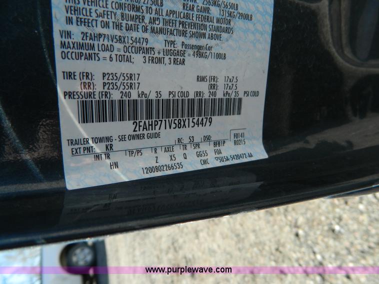 image for item D8856 2008 Ford Crown Victoria Police Interceptor