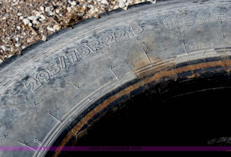 image for item H9689 (7) 22.5" truck tires