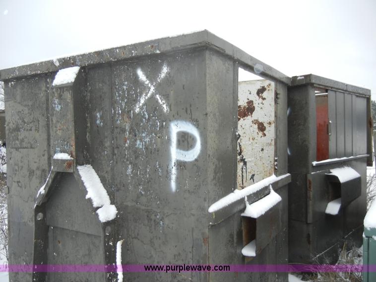 image for item J9457 (19) assorted metal trash dumpsters