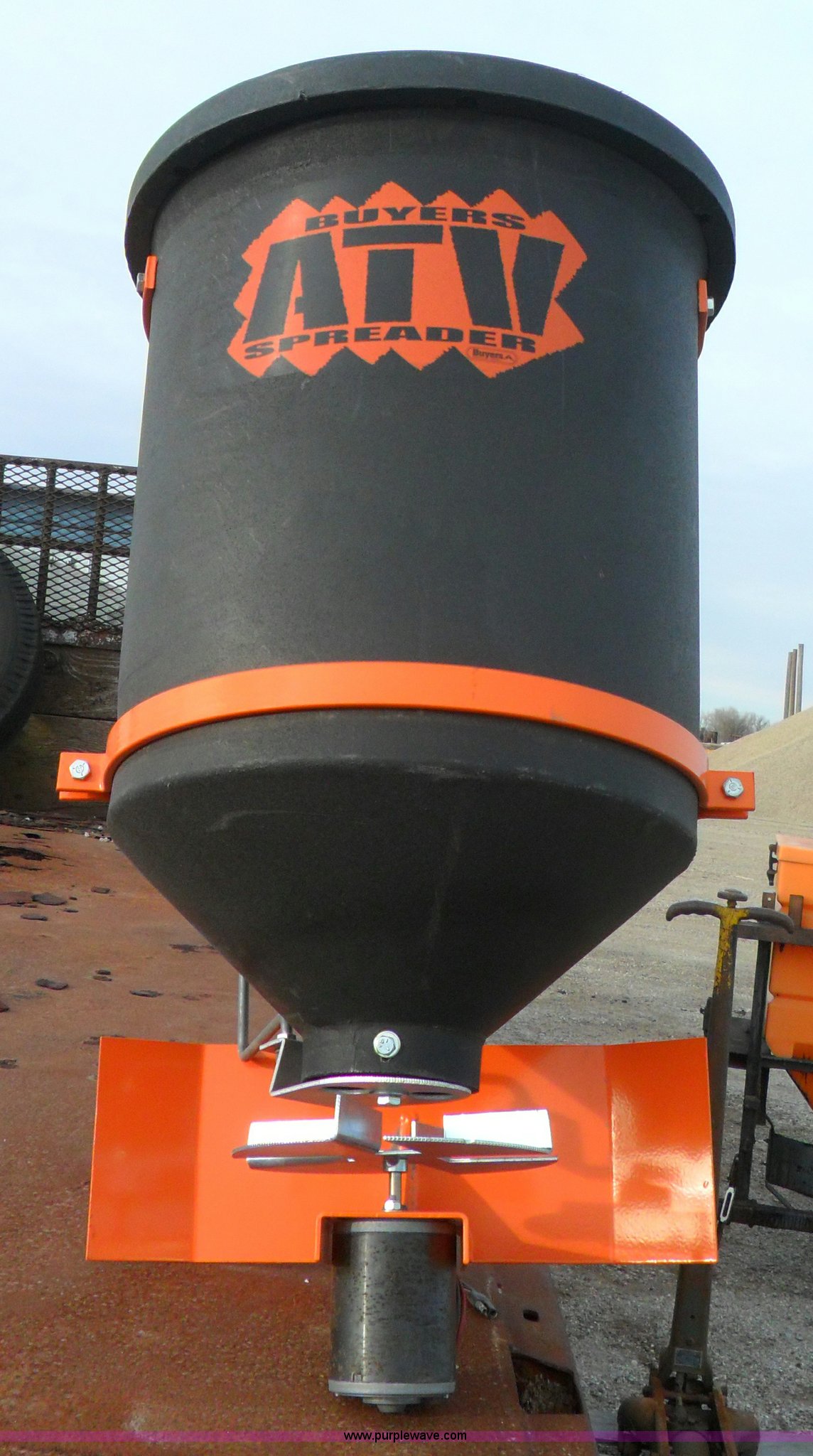 Buyers ATV salt spreader in Sterling, KS Item A1960 sold Purple Wave