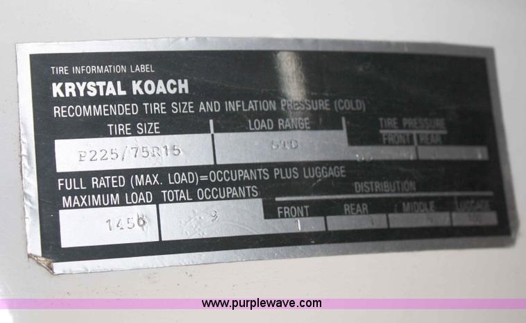 image for item A6771 1995 Lincoln Town Car Krystal Coach 120" stretch limousine