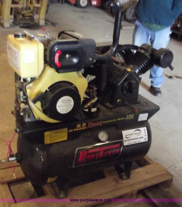 image for item B6195 30 gallon diesel powered air compressor