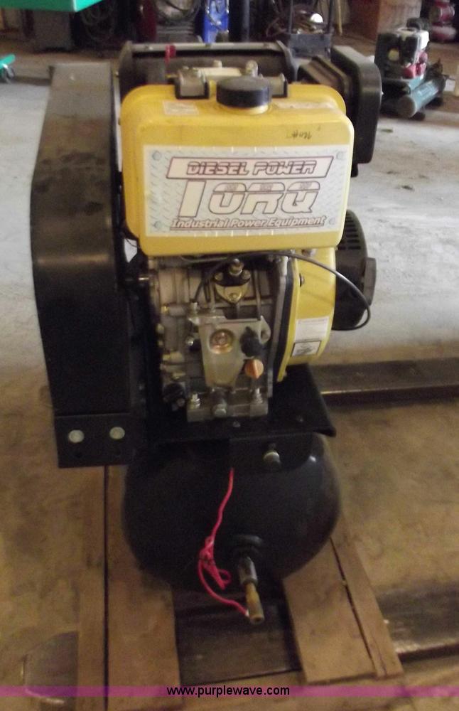 image for item B6195 30 gallon diesel powered air compressor