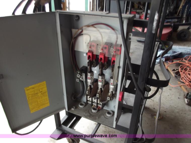 image for item B6199 Gang welder cart with three phase electrical panel