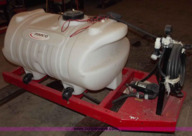 image for item B6210 Fimco 50 gallon tank with spray gun and pump