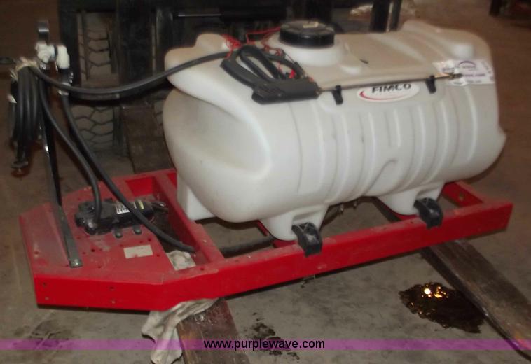 image for item B6210 Fimco 50 gallon tank with spray gun and pump
