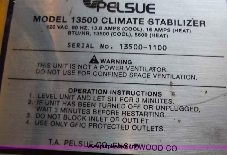 image for item B6217 Pelsue climate stabilizer