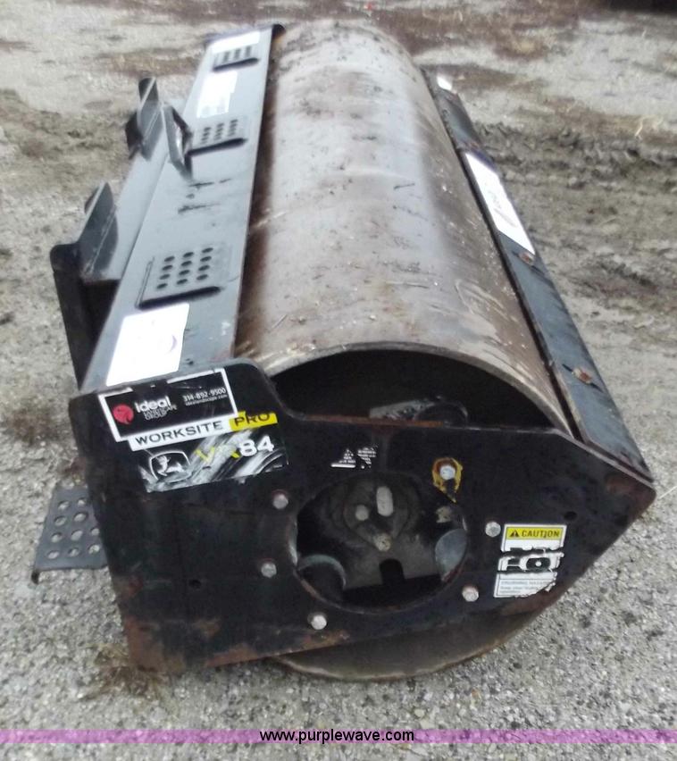 image for item B6224 7' John Deere skid steer vibrating roller
