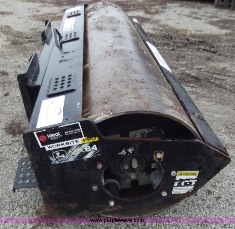 image for item B6224 7' John Deere skid steer vibrating roller