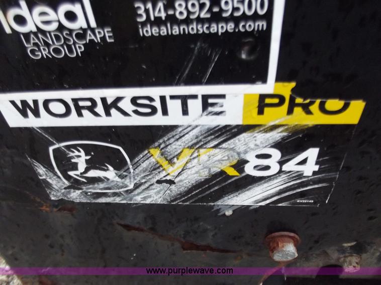 image for item B6224 7' John Deere skid steer vibrating roller