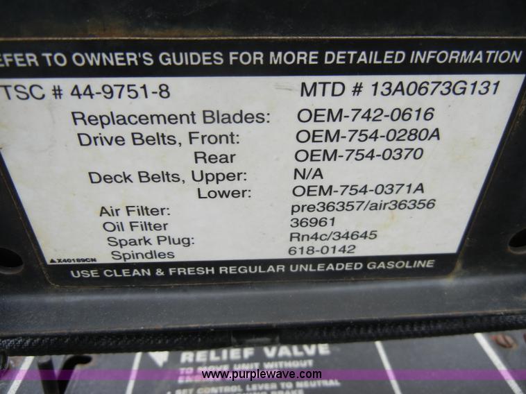 image for item C4114 Yard Man lawn mower