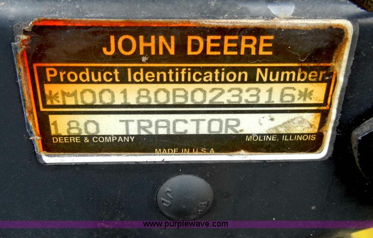image for item C4115 John Deere 180 lawn mower