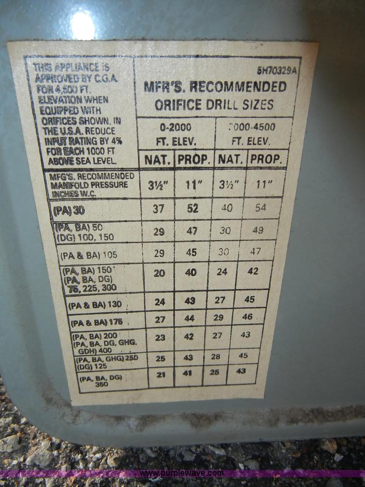 image for item C4181 Modine PA105A suspended heater