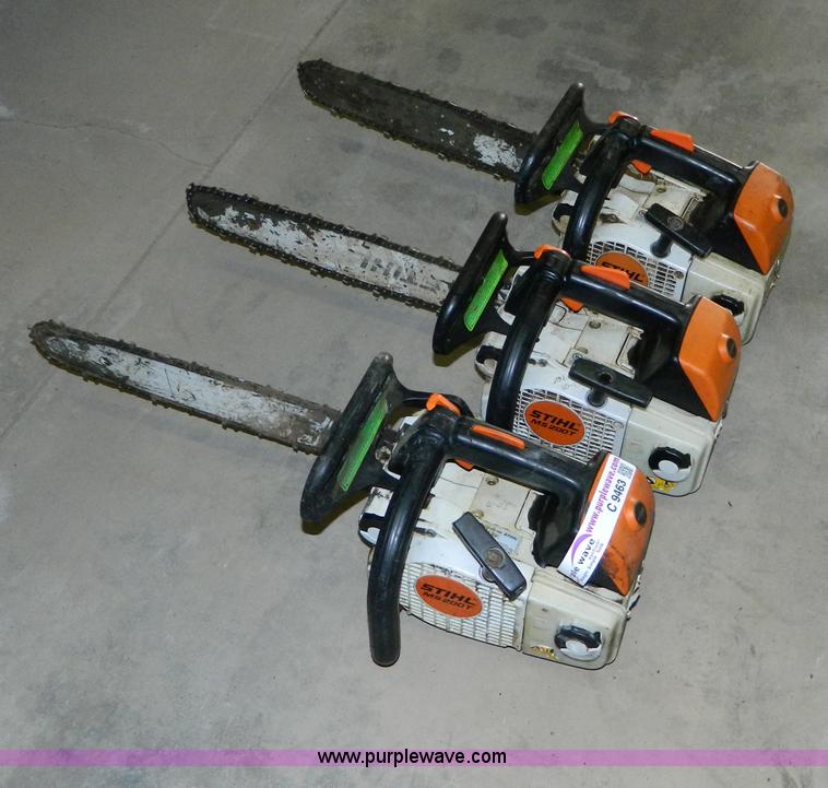 3 Stihl Ms0t Chainsaws In Phillipsburg Ks Item C9463 Sold Purple Wave