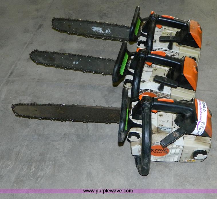 image for item C9465 (3) Stihl MS200T chainsaws
