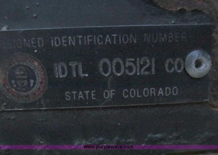 image for item D3049 Shop built 19'3" x 7'5" double axle trailer